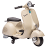AIYAPLAY Mota Elétrica Infantil VESPA 6V com Rodinhas, Luz, Música e USB - Branco