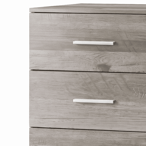 HOMCOM Cómoda Alta com 6 Gavetas, Camiseiro Estreito para Quarto, Sala ou Hall, 40x40x110 cm, Cinzento-claro e Branco HOMCOM Cómoda Alta com 6 Gavetas, Camiseiro Estreito para Quarto, Sala ou Hall, 40x40x110 cm, Cinzento-claro e Branco