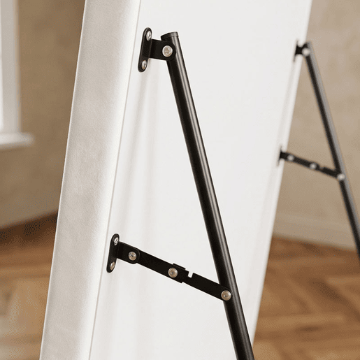 HOMCOM Espelho de Corpo Inteiro 160x60 cm, de Pé ou de Parede, Moldura em Arco Aveludada, para Quarto e Quarto de Vestir HOMCOM Espelho de Corpo Inteiro 160x60 cm, de Pé ou de Parede, Moldura em Arco Aveludada, para Quarto e Quarto de Vestir