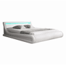Cama Quarto de dormir Branco 214x157x65 LED Parisina Muebles Bonitos