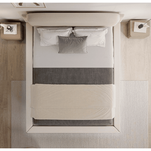 Cama com estrado Quarto de dormir Bege 209x178x79 LED Diana Muebles Bonitos Cama com estrado Quarto de dormir Bege 209x178x79 LED Diana Muebles Bonitos