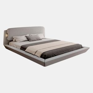 Cama com estrado Quarto de dormir Cinzento 209x178x79 LED Diana Muebles Bonitos