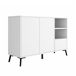Aparador Salón comedor 2 puertas 1 cajón Iris Muebles Bonitos 110 Aparador Salón comedor 2 puertas 1 cajón Iris Muebles Bonitos 110 Blanco