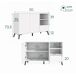 Aparador Salón comedor 2 puertas 1 cajón Iris Muebles Bonitos 110 Aparador Salón comedor 2 puertas 1 cajón Iris Muebles Bonitos 110 Blanco