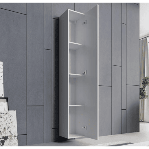 Armário suspenso Sala de estar e jantar Branco 30x30x180 1 porta Aitana O2 Muebles Bonitos Armário suspenso Sala de estar e jantar Branco 30x30x180 1 porta Aitana O2 Muebles Bonitos