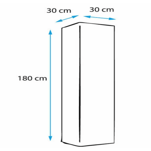 Armário suspenso Sala de estar e jantar Branco 30x30x180 1 porta Aitana O2 Muebles Bonitos Armário suspenso Sala de estar e jantar Branco 30x30x180 1 porta Aitana O2 Muebles Bonitos