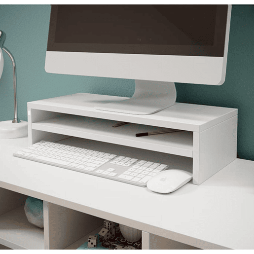 Suporte de monitor Quarto Escritório Branco 46x23x13 Adelis Muebles Bonitos Suporte de monitor Quarto Escritório Branco 46x23x13 Adelis Muebles Bonitos