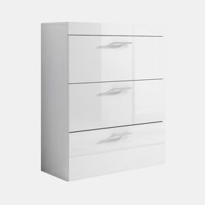 Cómoda Quarto de dormir Branco 75x36x99 3 gavetas Dalia Muebles Bonitos