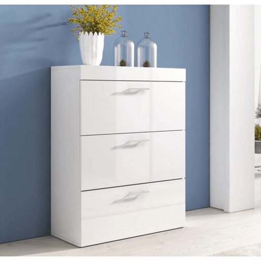 Cómoda Quarto de dormir Branco 75x36x99 3 gavetas Dalia Muebles Bonitos Cómoda Quarto de dormir Branco 75x36x99 3 gavetas Dalia Muebles Bonitos