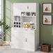 Armario de cocina con 6 puertas y 1 cajón Armario de cocina con 6 puertas y 1 cajón Blanco