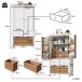 Armario de cocina con 2 puertas y 5 cajones 80 Armario de cocina con 2 puertas y 5 cajones 80 Blanco/ Madera