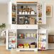 Armario de cocina con 4 puertas y 1 cajón Armario de cocina con 4 puertas y 1 cajón Blanco/ Madera