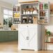 Armario de cocina con 4 puertas y 1 cajón Armario de cocina con 4 puertas y 1 cajón Blanco/ Madera