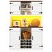 Armario de cocina con 4 puertas Armario de cocina con 4 puertas Blanco
