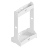 Bengaleiro infantil Haandsvanssad con compartimento aberto126x73x43cm Branco en.casa