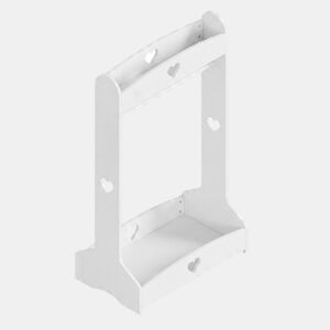 Bengaleiro infantil Haandsvanssad con compartimento aberto126x73x43cm Branco en.casa