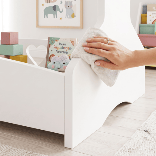 Bengaleiro infantil Haandsvanssad con compartimento aberto126x73x43cm Branco en.casa Bengaleiro infantil Haandsvanssad con compartimento aberto126x73x43cm Branco en.casa