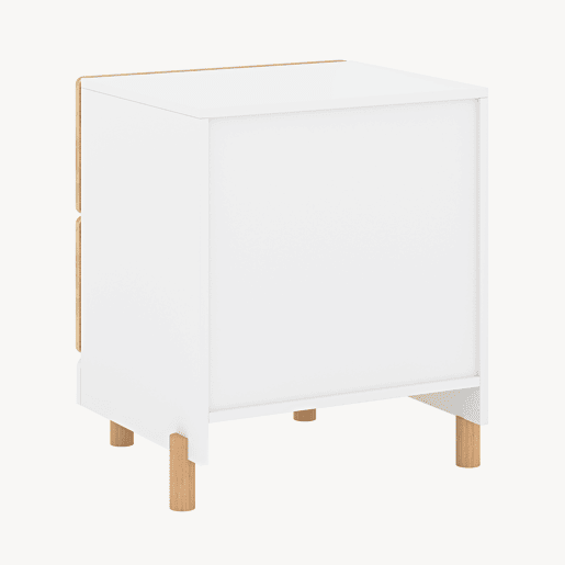 Mesa de cabeceira infantil Vaarentaa 2 gavetas 47x40x35 cm BrancoCarvalho en.casa Mesa de cabeceira infantil Vaarentaa 2 gavetas 47x40x35 cm BrancoCarvalho en.casa