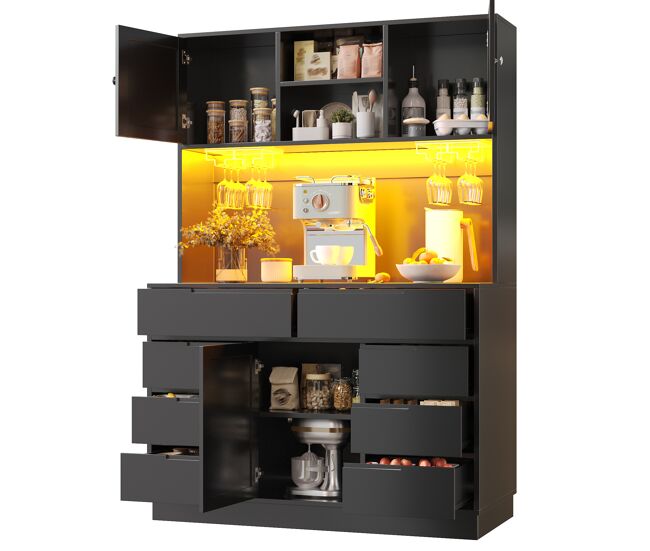 Armario de cocina con 3 puertas y 8 cajones 120