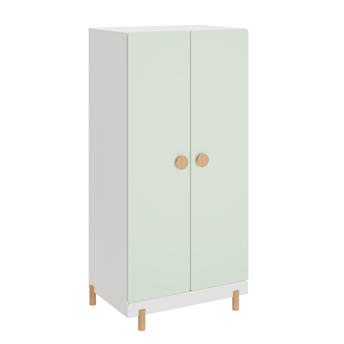 Armario ropero infantil Vaarentaa 2 puertas [en.casa] 60 Verde