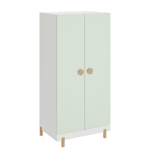 Roupeiro infantil Vaarentaa 126x60x41 cm BrancoVerde-menta en.casa Roupeiro infantil Vaarentaa 126x60x41 cm BrancoVerde-menta en.casa