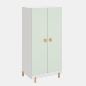 Roupeiro infantil Vaarentaa 126x60x41 cm BrancoVerde-menta en.casa