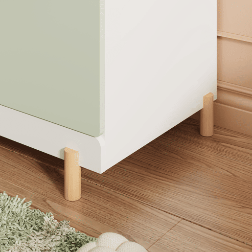 Roupeiro infantil Vaarentaa 126x60x41 cm BrancoVerde-menta en.casa Roupeiro infantil Vaarentaa 126x60x41 cm BrancoVerde-menta en.casa