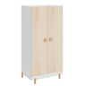 Roupeiro infantil Vaarentaa 126x60x41 cm BrancoCarvalho en.casa