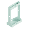 Bengaleiro infantil Haandsvanssad con compartimento aberto126x73x43cm Verde menta en.casa