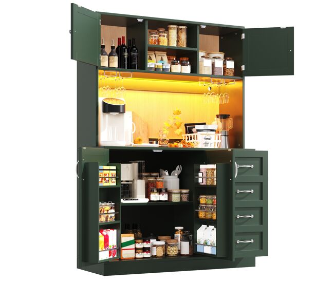 Armario de cocina con 4 puertas y 4 cajones 120