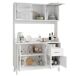 Armario de cocina con 6 puertas y 1 cajón 120 Armario de cocina con 6 puertas y 1 cajón 120 Blanco