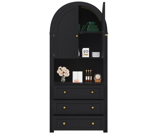 Armario de cocina con 2 puertas y 3 cajones 70