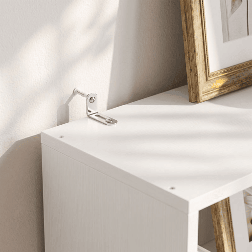 HOMCOM Estante para Livros Alta e Estreita, Biblioteca de 6 Níveis com 4 Compartimentos Abertos, Prateleira Ajustável, Fechos Magnéticos, 60x24x182 cm, Branco