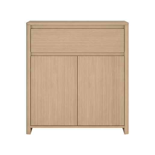Armário auxiliar Takranmaa com 2 portas y gaveta 88x79x39 Carvalho en.casa Armário auxiliar Takranmaa com 2 portas y gaveta 88x79x39 Carvalho en.casa