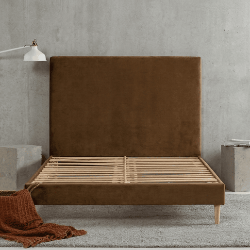 Cabeceira Lisa Milano Tabac 120 x 120 cm altura 120 cm Indream Cabeceira Lisa Milano Tabac 120 x 120 cm altura 120 cm Indream