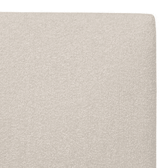 Cabeceira Ascot Pearl 120 x 135 cm, estofada bouclé, altura 120 cm