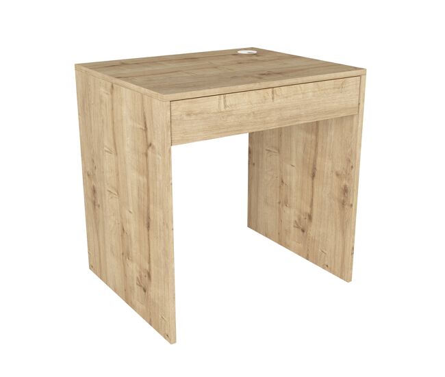 Mesa escritorio zafiro de 72 x 60 cm con cajón, mesa de estudio y oficina, diseño compacto para despacho y dormitorio