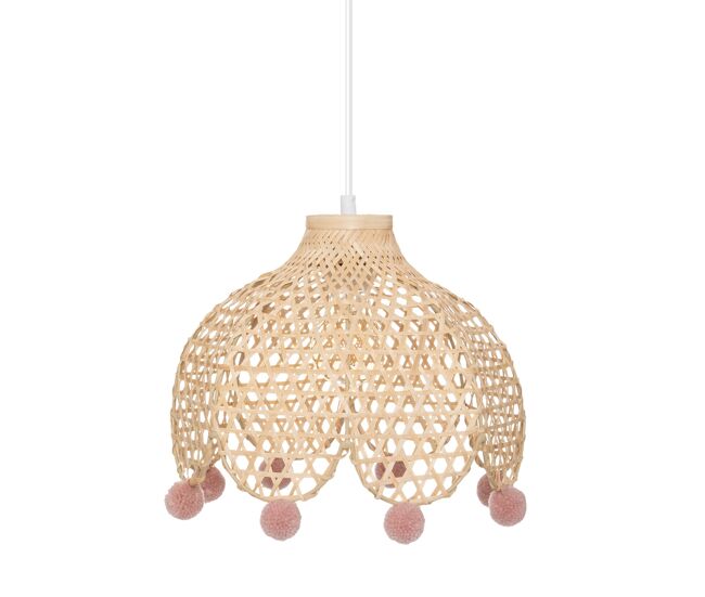 Lámpara colgante de bambú "campagne" d28cm