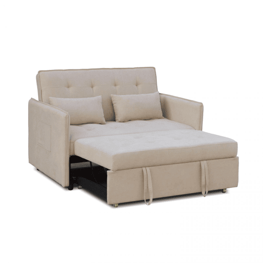 Sofá-cama Nasya Bege 183 x 96 x 119 cm