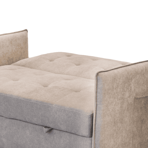 Sofá-cama Nasya Bege 183 x 96 x 119 cm