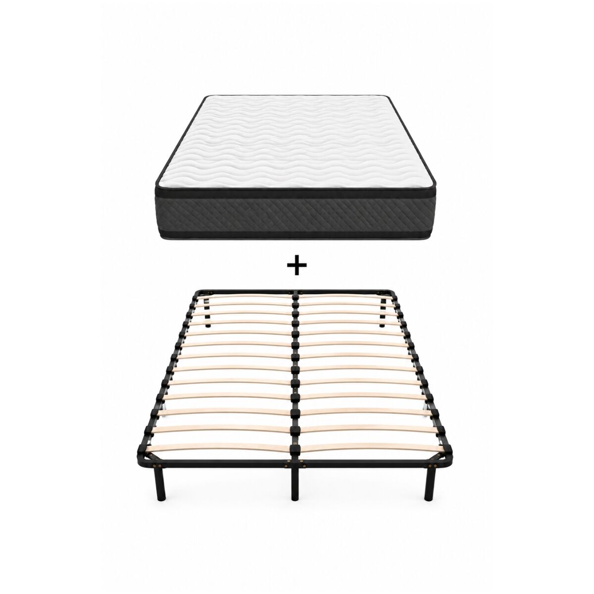 Pack descanso 160x200 con somier multilaminas y colchón onyx