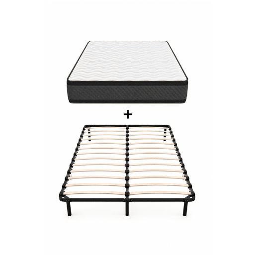 Conjunto de Colchão e Estrado DAGOSTINO HOME (160x200, Altura 20cm)