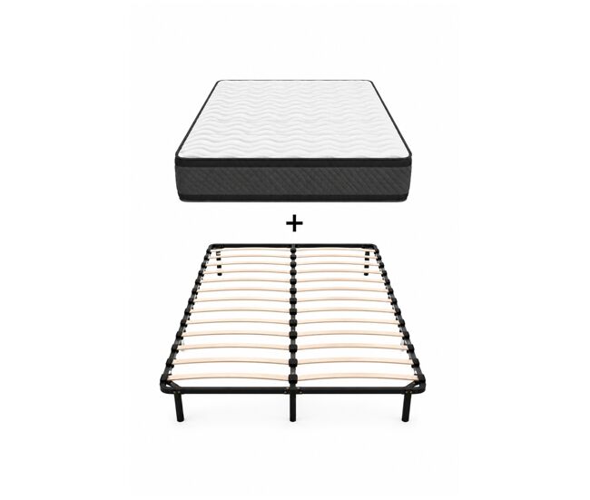 Pack descanso 160x200 con somier multilaminas y colchón onyx