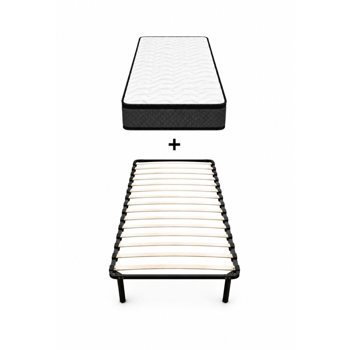 Pack descanso 90x190 con somier multilaminas y colchón onyx
