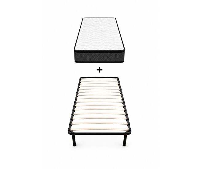 Pack descanso 90x190 con somier multilaminas y colchón onyx