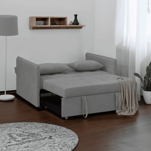 Sofá-cama Nasya Cinzento 183 x 96 x 119 cm