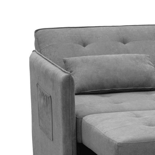 Sofá-cama Nasya Cinzento 183 x 96 x 119 cm