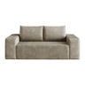 Sofá modular de 180 cm, 2 lugares u2013 assento profundo, estilo compacto e confortável u2013 Camel