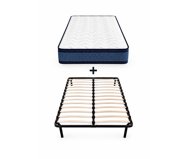 Pack descanso 160x200 con somier multilaminas y colchón grand bleu