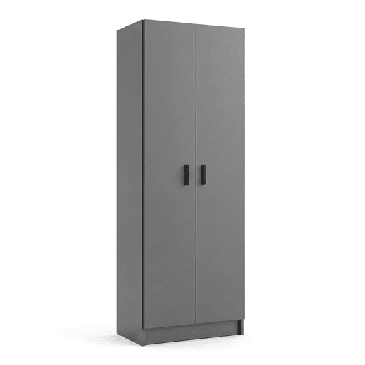 Armário de 2 portas, 60 x 180 cm, Multi Useful Gris Grafito 60 x 180 x 37 cm Armário de 2 portas, 60 x 180 cm, Multi Useful Gris Grafito 60 x 180 x 37 cm